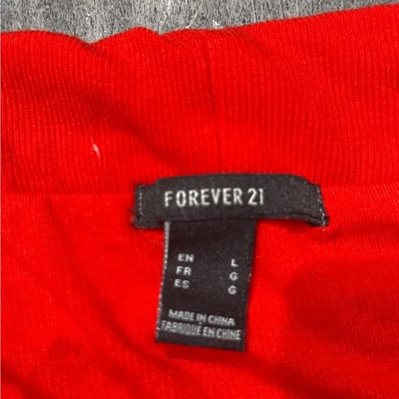 Off the Shoulder Red Top - Picture 2 of 3